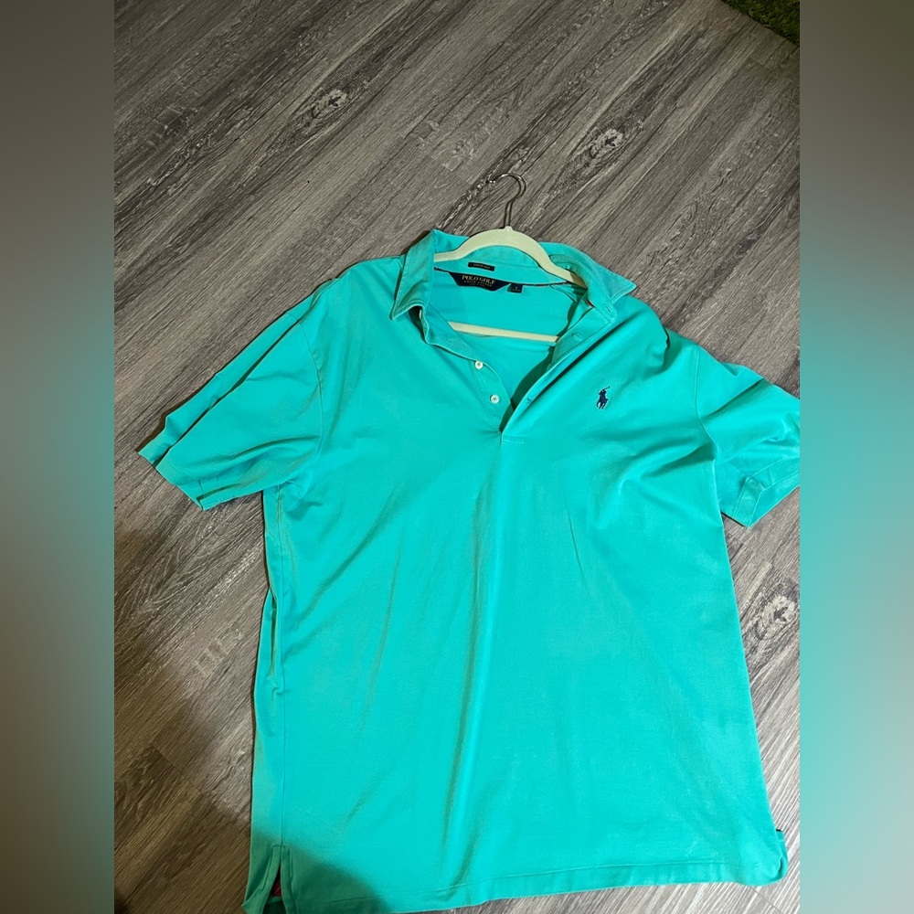 Ralph Lauren Blue Polo Shirt Casual Cotton Blend